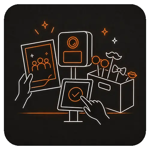 Personnalisation du cadre photo et des accessoires pour votre photobooth